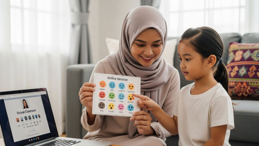 Bantu Anak Kenal & Luah Emosi Sebelum Kelas Online