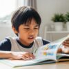 Kanak-kanak membaca dengan perlahan dan kelihatan sukar memahami teks