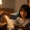 Ibu bapa Asia meletakkan telefon jauh dan menggantikan dengan aktiviti tenang sebelum tidur.