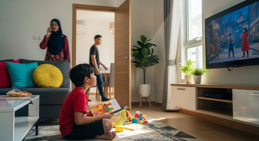 Kanak-kanak terganggu membaca akibat suasana bising dalam rumah