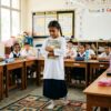 Kanak-kanak kelihatan gugup ketika diminta membaca di hadapan kelas