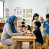Ibu bapa atau guru Asia membimbing anak memahami beza antara gurauan yang baik dan ejekan yang menyakitkan hati.