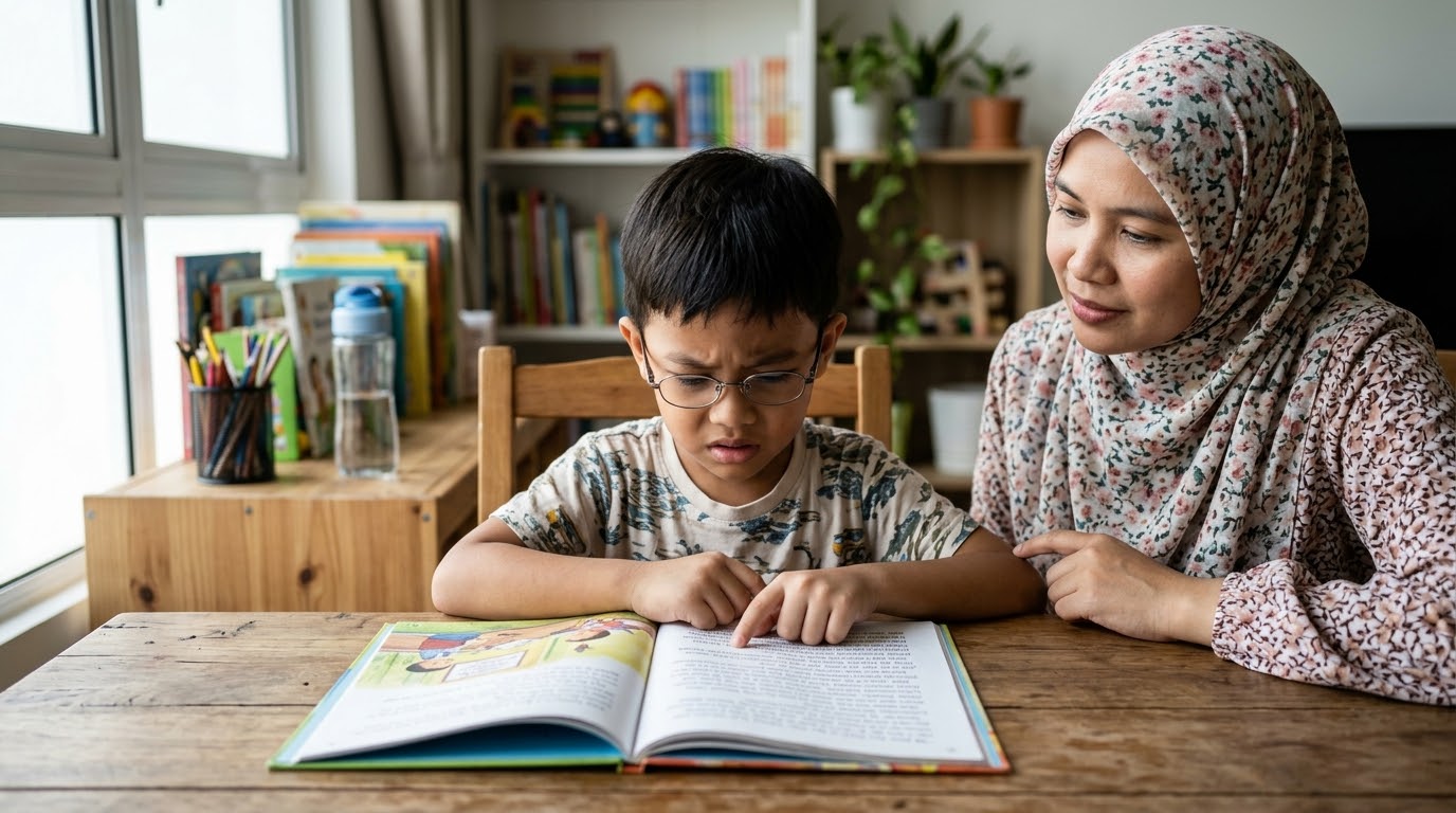 Anak Melayu mengalami kesukaran membaca teks panjang walaupun boleh membaca ayat pendek.