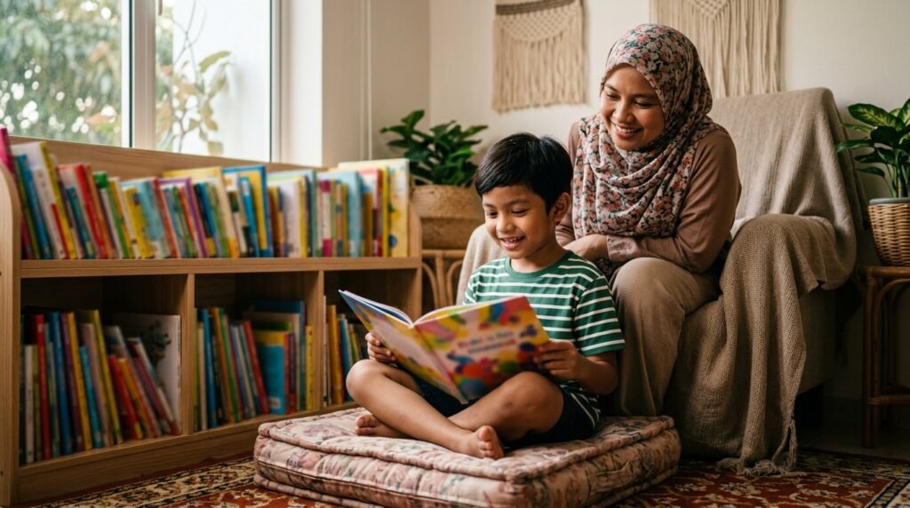 Anak Melayu memilih dan membaca buku dengan lebih yakin selepas pengalaman yang positif.